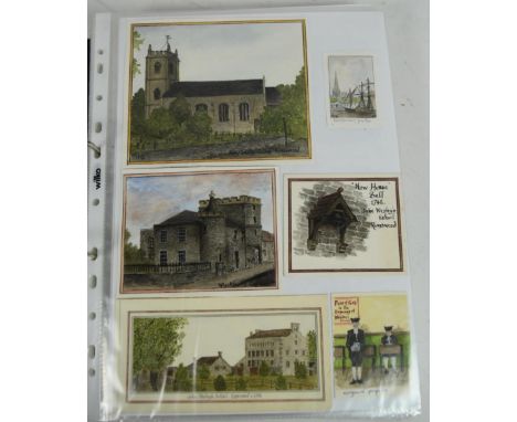 Jack Grunwell - Local artist - An collection of original miniature landscape paintings / drawings by Bristol based artist Jac