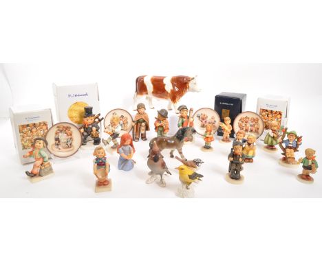 W. Goebel - A collection of mid Century German W. Goebel for Hummel porcelain china figurines comprising of animals and child