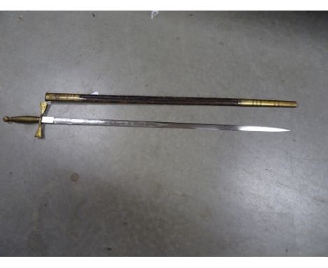 Victorian ceremonial Masonic sword & scabbard