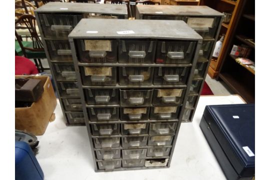 Three Metal Industrial Multi Drawer Storage Units Most Drawers
