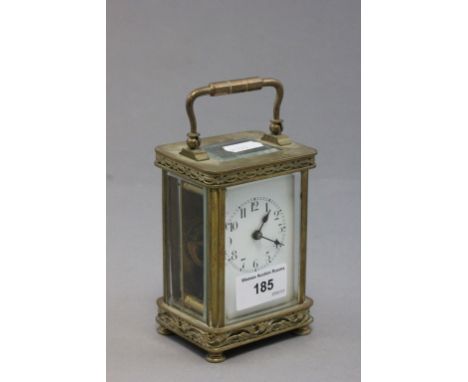 French key wind carriage clock
