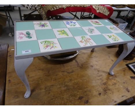 Vintage tile topped table