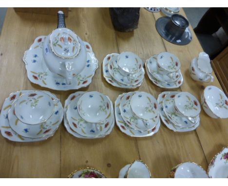 A Royal Albert tea "England Poppy" service 