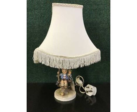 A Hummel apple tree boy table lamp