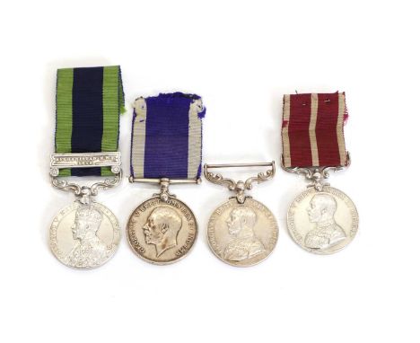 A selection of George V medals, comprising an India General Service Medal named to '10939 Pte. J. Buckley. L'. Pool. R.' with