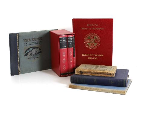 A collection of military books, comprising MTE Journal June 1941 - August 1945, Malta Defiant &amp; Truimphant rolls of honou