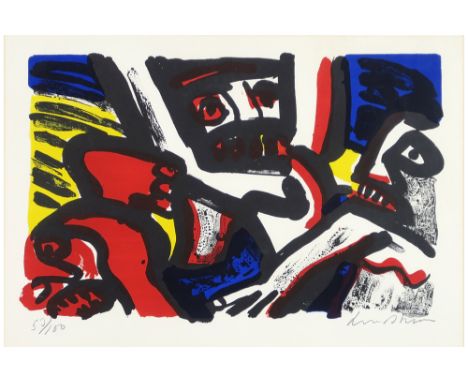typical Bengt Lindström lithograph printed in colors - signed || LINDSTRÖM BENGT (1925 - 2008) kleurlitho n° 50/160 met een t