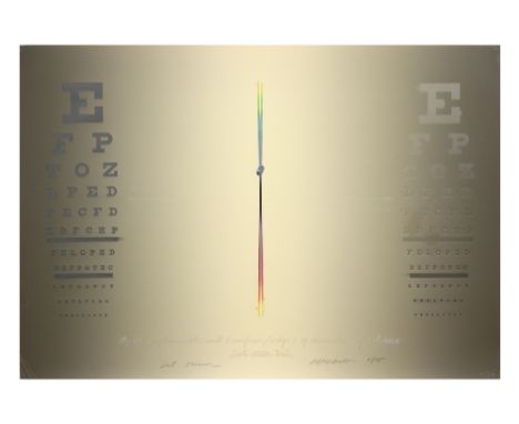 Shusaku Arakawa signed print "Test mirror" from the series "Mirrors of the mind" || ARAKAWA SHUSAKU (1936 - 2010) print n° 1/