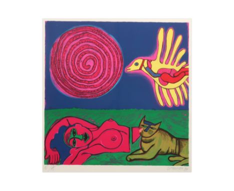 Corneille signed lithograph printed in colors dated (19)94 || CORNEILLE (1922 - 2010) (1922 - 2010) kleurlitho n° Epreuve d'A