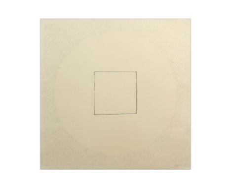 Dan van Severen abstract mixed media (pencil on lithograph) dated (19)75 || VAN SEVEREN DAN (1927 - 2009) werk in gemengde te