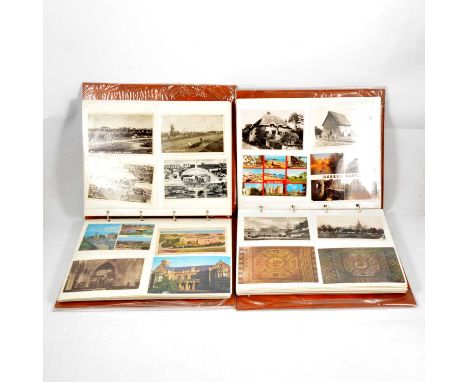 Postcard collection: British views, in four ring-binder albums. (4)
