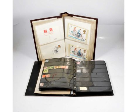 GB Perfins collection, a small collection in a Vario ring-binder album; and a cover album including some interesting postmark