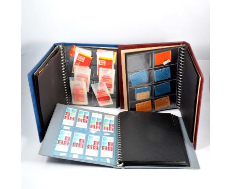 Stamp booklets: a large collection of stamp booklets, including some modern definatives, in ten ring-binder albums. (10)