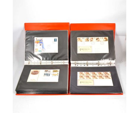 Extensive collection of First Day covers, incuding some interesting pre-1960 issues, comprehensive from 1964-2001, in twelve 