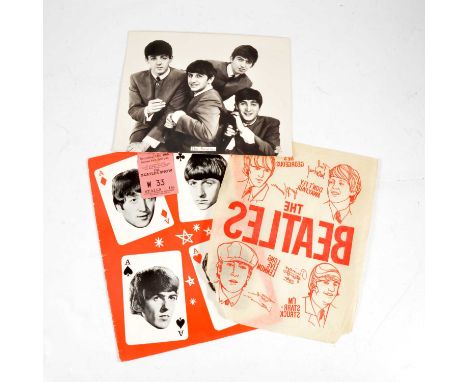 The Beatles, De Montfort Hall Leicester gig ticket stub, Saturday Oct 10th, 1964, with original programme, photograph of the 