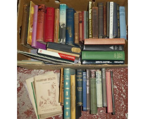 Various volumes including Barrie (JM) Margaret Ogilvy 1897, Kipling (R) Land and Sea Tales for Scouts and Guides, 1923; Harre