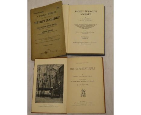 Weatherley (LA) and Maskelyne (JN) The Supernatural ? with chapter on oriental magic, spiritualism and theosophy, first editi