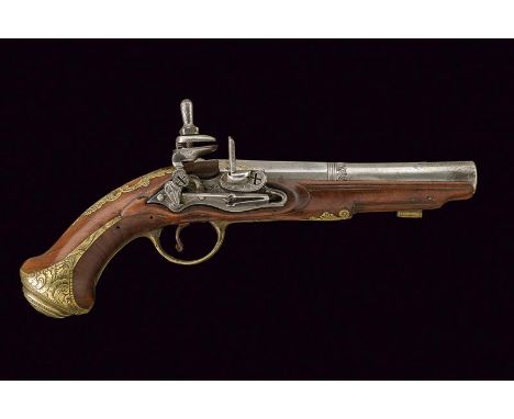 dating: First half of the 19th Century provenance: Spain, Smooth-bore, two-stage, 15 mm cal. barrel, first octagonal with mar