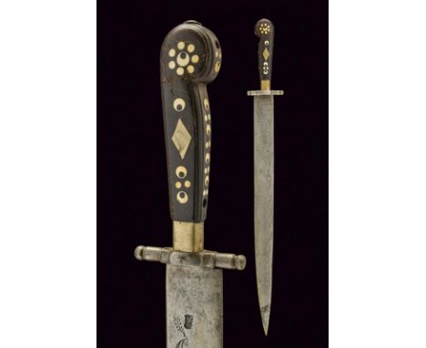dating: First half of the 19th Century provenance: Naples, Wide, single-edged blade with stamp of the Naples royal manufactur
