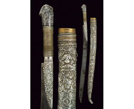 dating: 19th Century provenance: Balkans, Curved, single-edged blade, facets with large fuller, the base with deep, Arabic ma