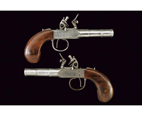 dating: First half of the 19th Century provenance: Europe, Round, three-stage, 12 mm cal. barrel, with moulded nozzle; long, 