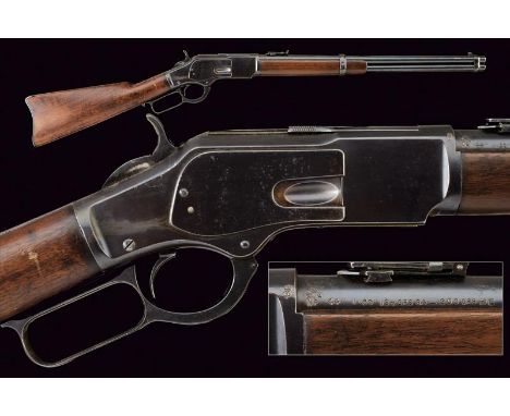 dating: 1875-1890 provenance: USA, Round, rifled, cal. 44 barrel, with address and patents, adjustable rear sight and fore-si