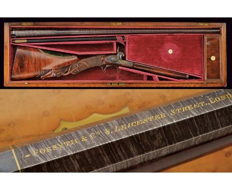 dating: 1840 circa provenance: London, Extraordinary, smooth-bore, three-stage, finished, 17 mm cal. barrel, first octagonal,