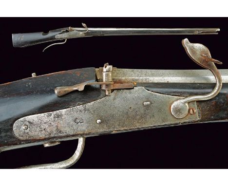 dating: 16th Century provenance: Europe, Smooth-bore, two-stage, 19 mm cal. barrel, first octagonal then round, the base with