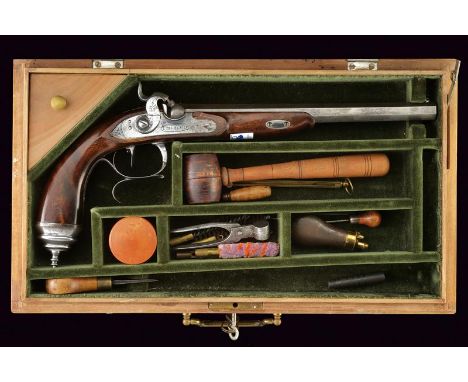 dating: Mid 19th Century provenance: Naples, Rifled, octagonal, 10 mm cal. barrel, signed below 'L. FEO', with precision fron