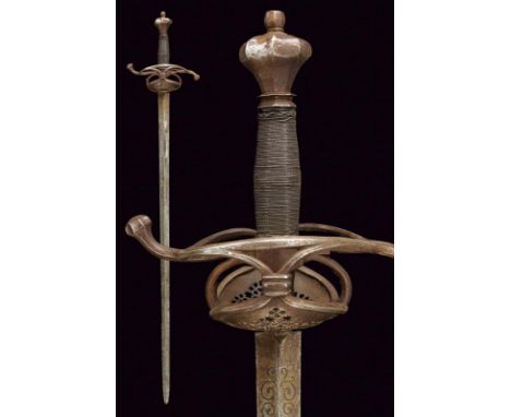 dating: 17th Century provenance: Austria, Straight, double-edged blade of lozenge section, first part engraved with royal Aus