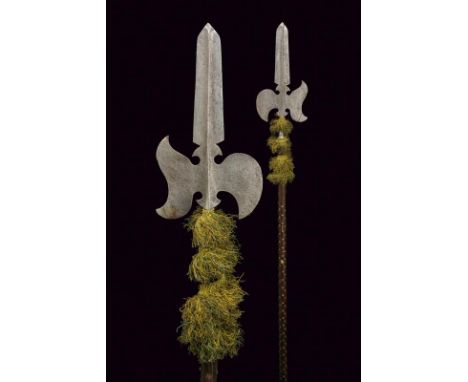 dating: 17th Century provenance: Papal States, Double-edged cusp with central raiser, flat, double axe, one side is concave-e