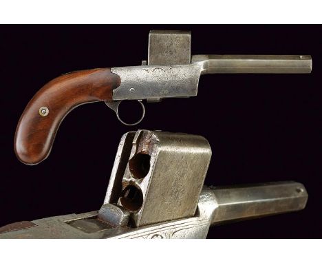 dating: Third quarter of the 19th Century provenance: Belgium, Octagonal, smooth-bore (damages inside), finished, 8 mm cal. b