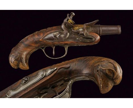 dating: last quarter of the 18th Century provenance: Italy, Smooth, two-stage, 8 mm cal. barrel, first octagonal and gilded, 
