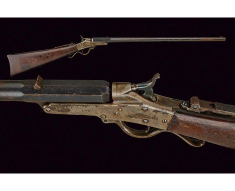 dating: 1875-1890 provenance: USA, Round, rifled, swiveling, breech-loading cal. 40 barrel, with octagonal base (re-finished?