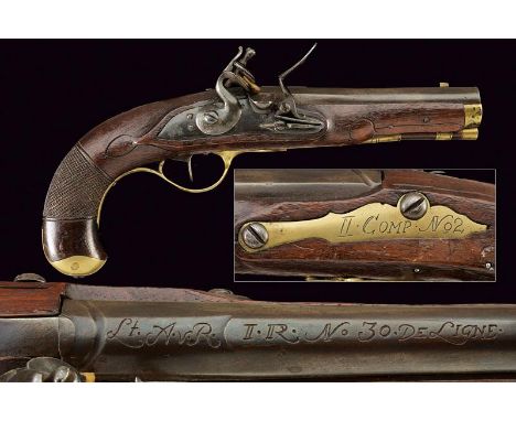 dating: First half of the 19th Century provenance: Europe, Smooth-bore, two-stage, 12 mm cal. barrel, marked 'Lt.AvR IR No 30