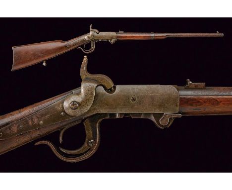 dating: Third quarter of the 19th Century provenance: USA, Round, rifled, cal. 54 barrel, with fore-sight and foldaway rear s
