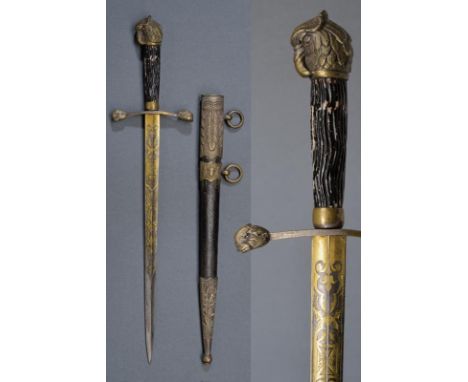 dating: circa 1900 provenance: Russian Empire, Straight, double-edged blade of lozenge section, with hollowed facets, engrave