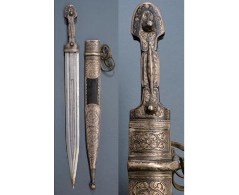 dating: 1894 provenance: Caucasia, Wide, straight, double-edged blade with four grooves and two other very thin, the base eng