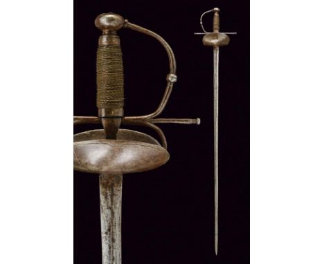 dating: First half of the 18th Century provenance: Spain, Straight, double-edged blade of lenticular section, first part is g