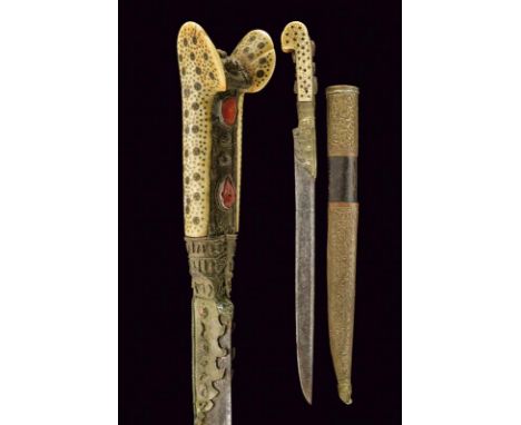 dating: second quarter of the 19th Century provenance: Balkans, Straight, single-edged blade with thin groove on the back; me