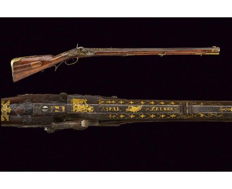 dating: First half of the 18th Century provenance: Vienna, Octagonal, rifled, 16 mm cal. barrel, first part signed 'CASPAR ZE