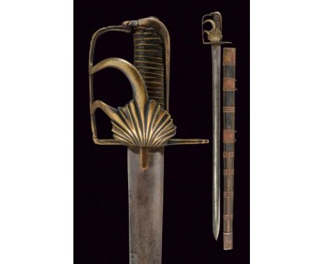 dating: late 18th Century provenance: Austria, Straight, single-and short false-edged blade, tip, with fuller through almost 