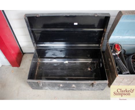A metal trunk