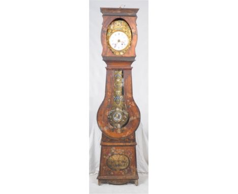 A French Comptoise longcase clock
With a 23cm white dial signed Cauvel, at Lyons 'la 'foret with Roman numerals, the two trai