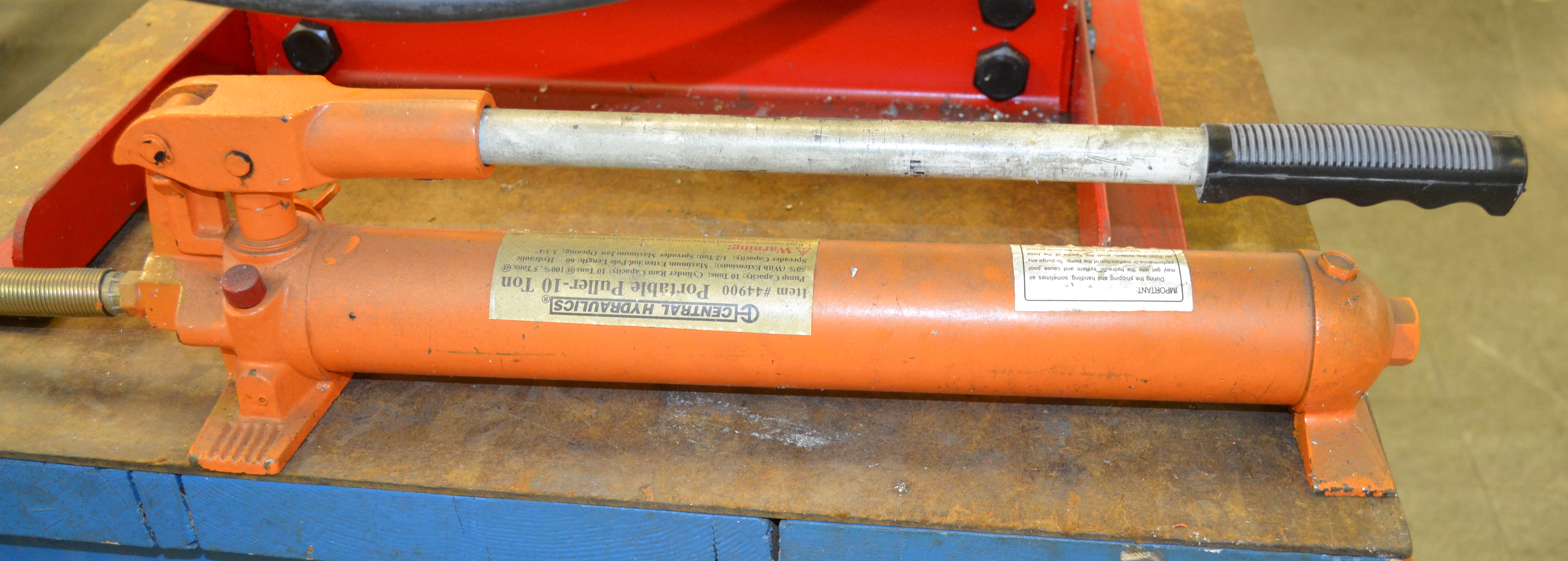 10Ton HFrame Press With Central Hydraulics Model 44900 Portable Puller