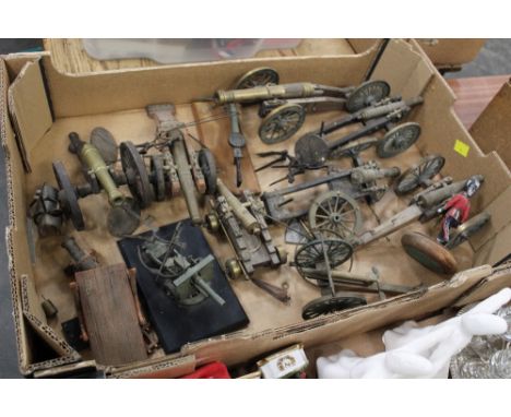 Collection of model cannons  