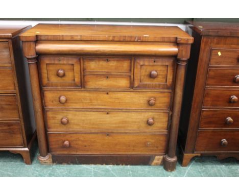 Victorian mahogany Scotch chest of drawers 
