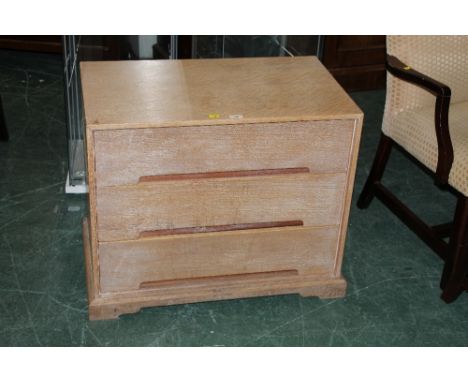Light oak 3 drawer chest of drawers