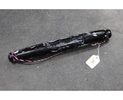 Black speckled glass rolling pin