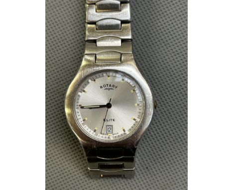 Gents Rotary elite swiss made quartz watch 